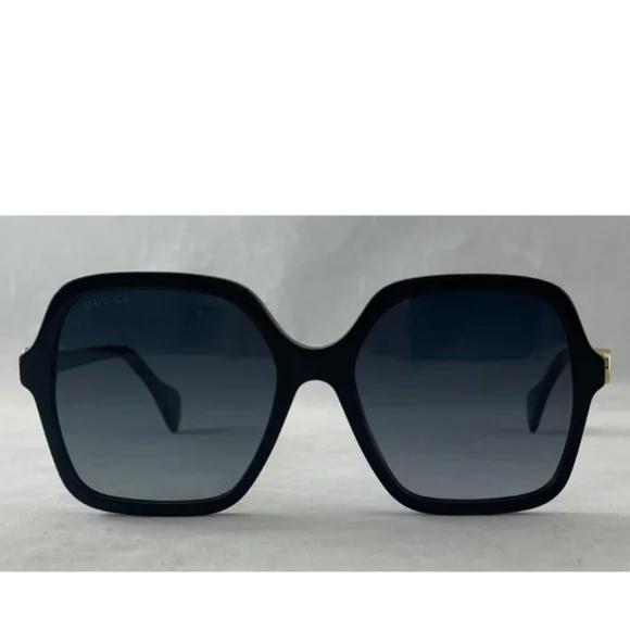 GUCCI SUN 1072SA BLACK OVERSIZED SQUARE SUNGLASSES GUCCI LOGO - Picture 9 of 14